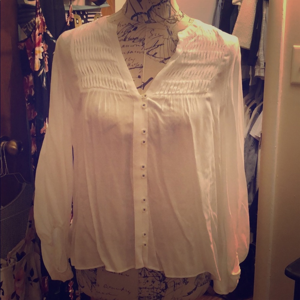 Anthropology white shirt
